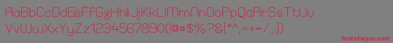 ElgethyEstSquare Font – Red Fonts on Gray Background