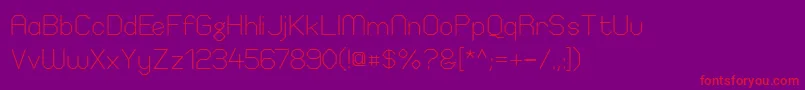 ElgethyEstSquare Font – Red Fonts on Purple Background
