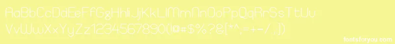 ElgethyEstSquare Font – White Fonts on Yellow Background