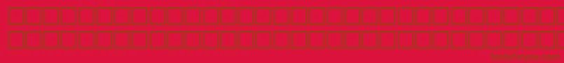 JamesRegular Font – Brown Fonts on Red Background