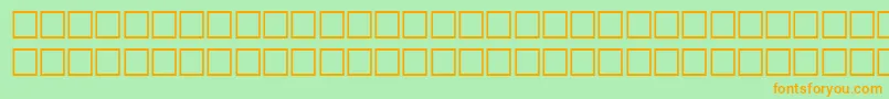 JamesRegular Font – Orange Fonts on Green Background