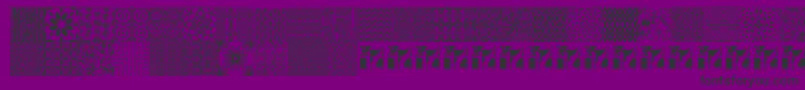 SeamlessPatternsIi-Schriftart – Schwarze Schriften auf violettem Hintergrund