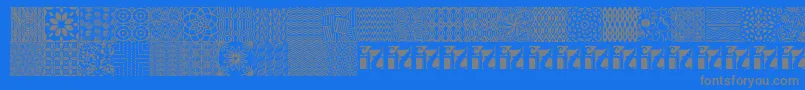 Шрифт SeamlessPatternsIi – серые шрифты на синем фоне