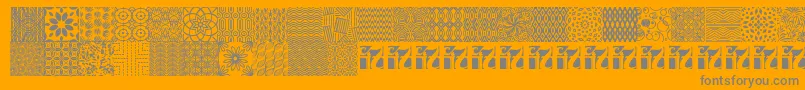 More about SeamlessPatternsIi Font SeamlessPatternsIi Font – Gray Fonts on Orange Background