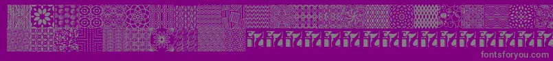 Weitere Informationen zur SeamlessPatternsIi-Schriftart SeamlessPatternsIi-Schriftart – Graue Schriften auf violettem Hintergrund