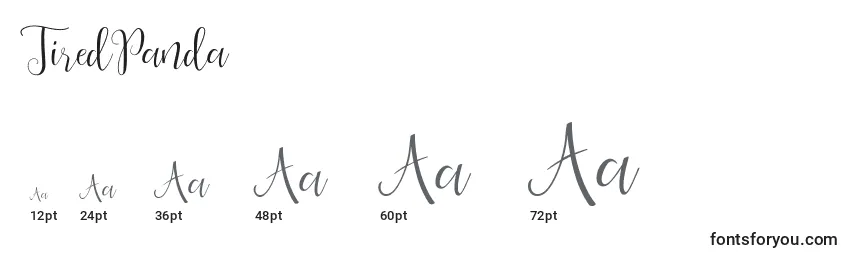 TiredPanda Font Sizes