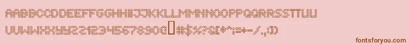 FlytningarSprutande Font – Brown Fonts on Pink Background