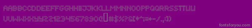 FlytningarSprutande Font – Gray Fonts on Purple Background