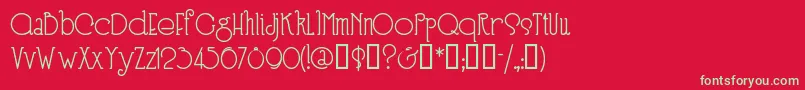 Speedballno3 Font – Green Fonts on Red Background