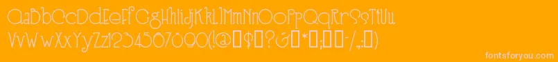 Speedballno3 Font – Pink Fonts on Orange Background