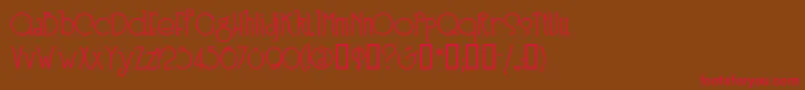 Speedballno3 Font – Red Fonts on Brown Background