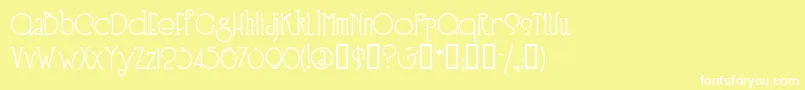 Speedballno3 Font – White Fonts on Yellow Background