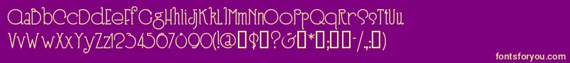 Speedballno3 Font – Yellow Fonts on Purple Background