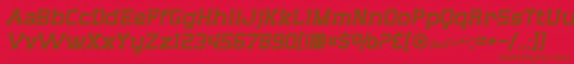 SfBigWhiskey Font – Brown Fonts on Red Background