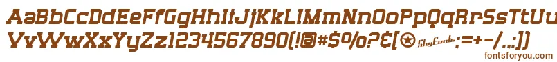 SfBigWhiskey Font – Brown Fonts on White Background