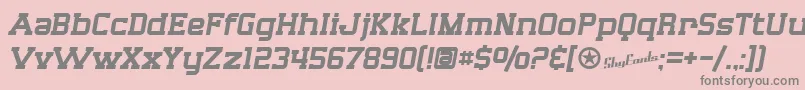 SfBigWhiskey Font – Gray Fonts on Pink Background