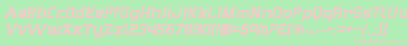 SfBigWhiskey Font – Pink Fonts on Green Background