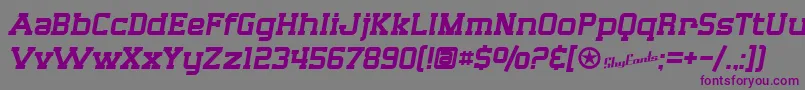 SfBigWhiskey Font – Purple Fonts on Gray Background