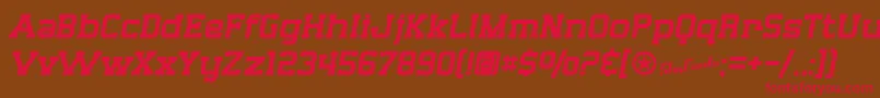 SfBigWhiskey Font – Red Fonts on Brown Background