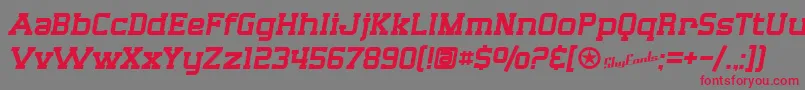 SfBigWhiskey Font – Red Fonts on Gray Background