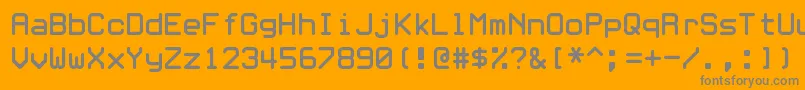 Whitrabt Font – Gray Fonts on Orange Background