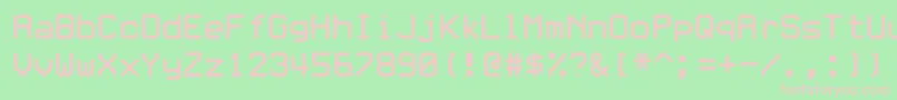 Whitrabt Font – Pink Fonts on Green Background