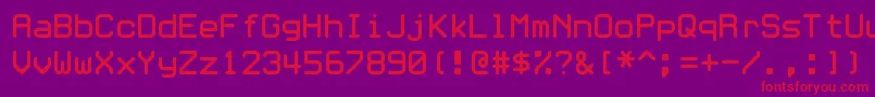 Whitrabt Font – Red Fonts on Purple Background