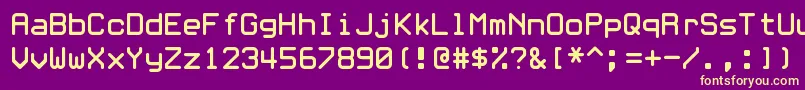 Whitrabt Font – Yellow Fonts on Purple Background