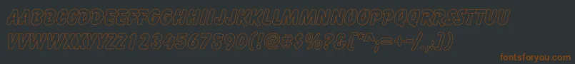 CartoonHollow Font – Brown Fonts on Black Background