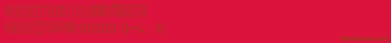 Police ScarBleed – polices brunes sur fond rouge