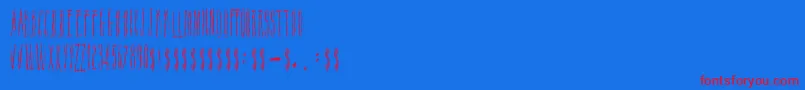 ScarBleed Font – Red Fonts on Blue Background