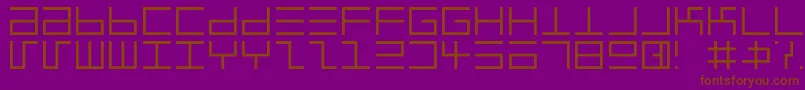 Eppselrg Font – Brown Fonts on Purple Background