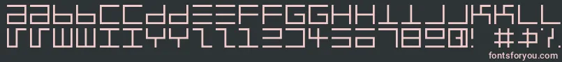 Eppselrg Font – Pink Fonts on Black Background