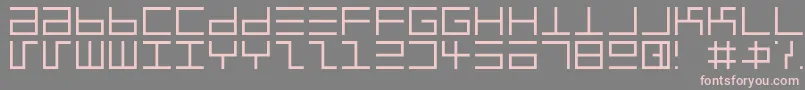 Eppselrg Font – Pink Fonts on Gray Background