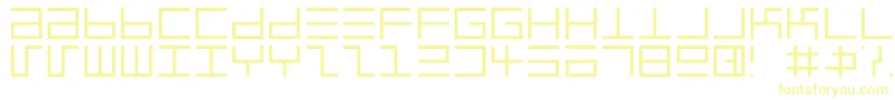 Шрифт Eppselrg – жёлтые шрифты