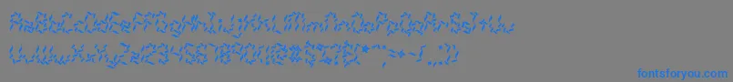 fuente Weaver – Fuentes Azules Sobre Fondo Gris