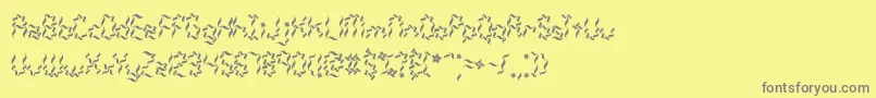 Czcionka Weaver – szare czcionki na żółtym tle