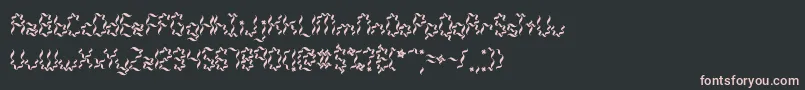 Weaver Font – Pink Fonts on Black Background