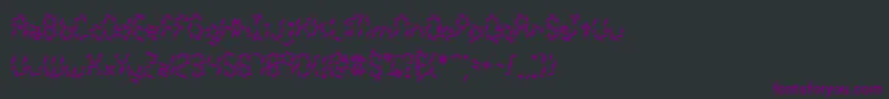 Weaver Font – Purple Fonts on Black Background
