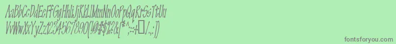 Omega Old Face Font – Gray Fonts on Green Background