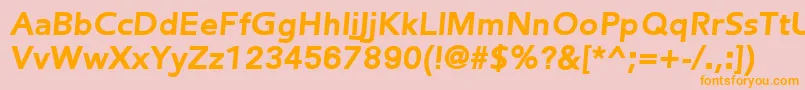FredericBlackItalic Font – Orange Fonts on Pink Background