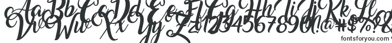Шрифт Amarillo – каллиграфические шрифты