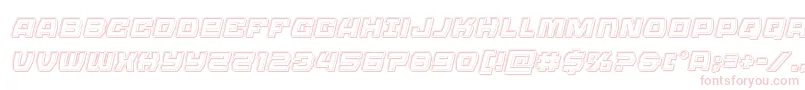 Olympiccarrierengraveital Font – Pink Fonts on White Background