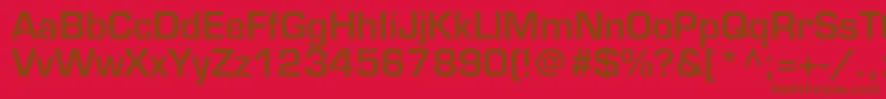 PalindromeSsiSemiBold Font – Brown Fonts on Red Background