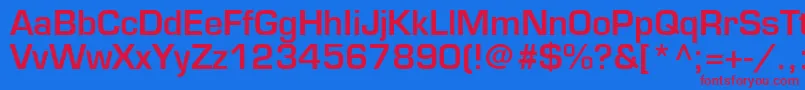 PalindromeSsiSemiBold Font – Red Fonts on Blue Background