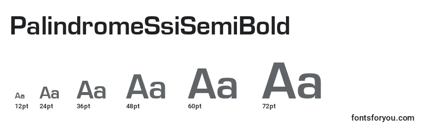 PalindromeSsiSemiBold Font Sizes