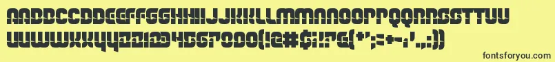 TheLightBrigade Font – Black Fonts on Yellow Background