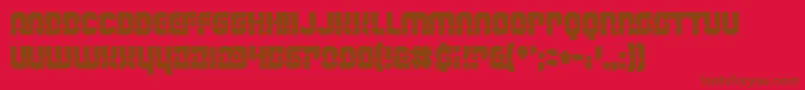 TheLightBrigade Font – Brown Fonts on Red Background