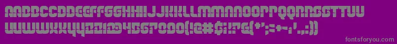 TheLightBrigade Font – Gray Fonts on Purple Background
