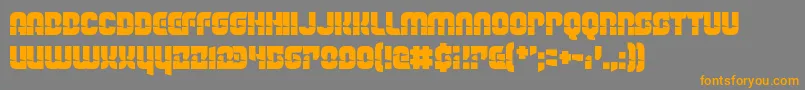 Police TheLightBrigade – polices orange sur fond gris